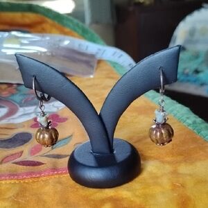 🎃Handcrafted Pumpkin Beaded Earrings🎃